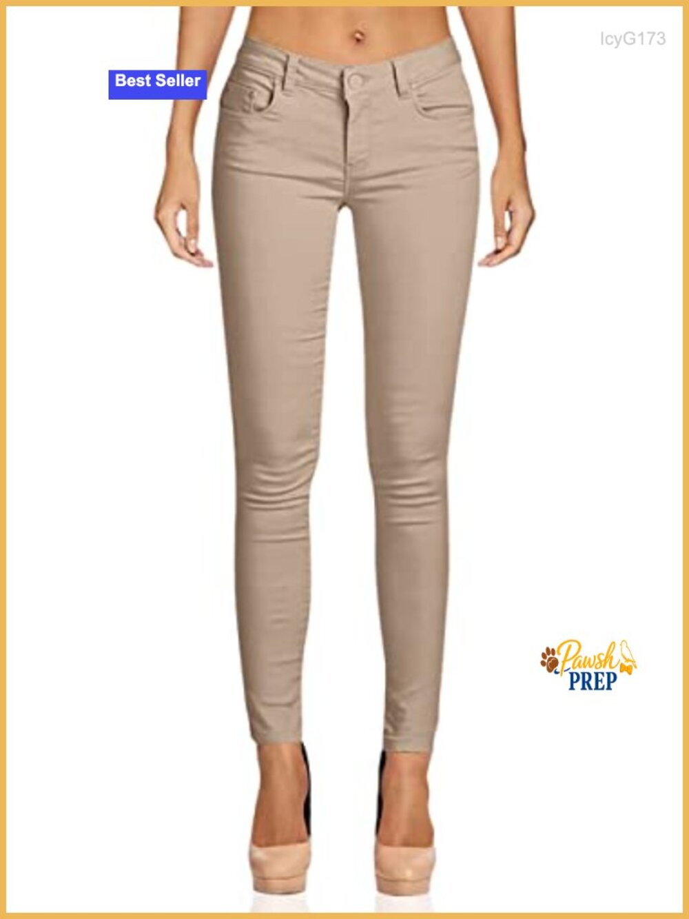 Skinny 5-Pocket Stretch Uniform Pants for Work & Casual